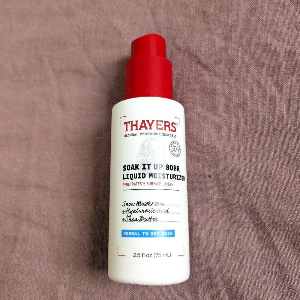 🌸 Thayers Soak It Up 80HR Liquid Moisturizer for Normal to Dry Skin NIB